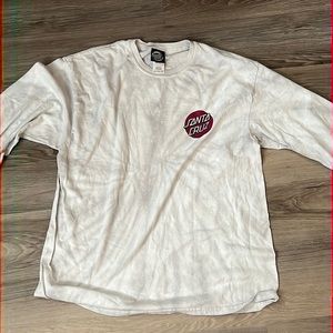 Santa Cruz Large Shirt Gray and red